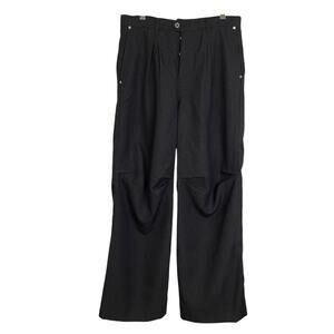 LawCinto SHEPHERD Pinstripe Slacks 32 Brown Trousers Relaxed Pleated NWOT